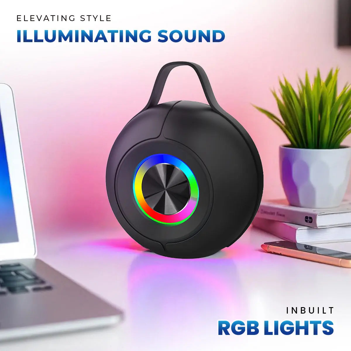 iNFiRe Dyanmite 12W Portable RGB Party Speaker Upto 8 Hrs Playtime With TWS Function - iNFiRe
