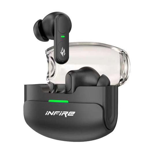 iNFiRe FireBuds 65 Earbuds 50H Playtime,ENC,Quad Mic, 13mm Drivers, Voice Assistant Bluetooth