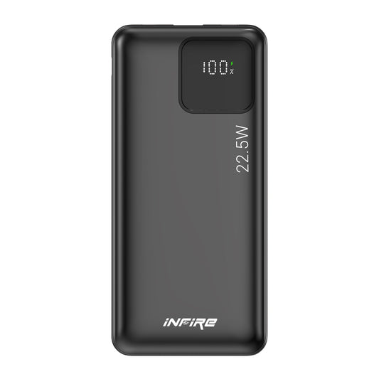 IGNITE QC PD Power Bank 22.5W Fast Charging | 1 USB Output , 1 Micro USB Input, Type C (Input & Output)| LED Display, Lightweight |  Lithium Polymer Power Bank