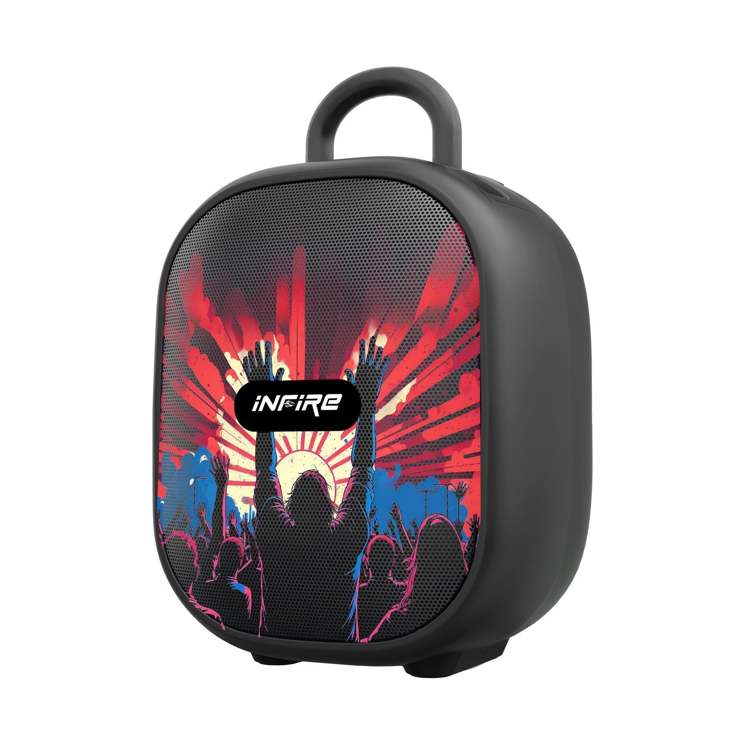 iNFiRe Fusion 12W Portable Speaker Upto 8 Hrs Playtime With TWS Function ,Mobile Holder & Type C Charging - iNFiRe