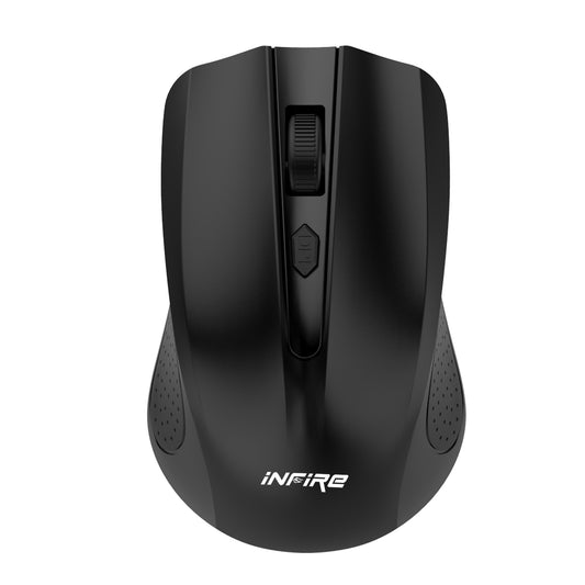iNFiRe Clash Wireless Mouse Upto 1600 DPI, USB Nano Receiver, 4 Buttons 2.4GHz Wireless Optical Mouse