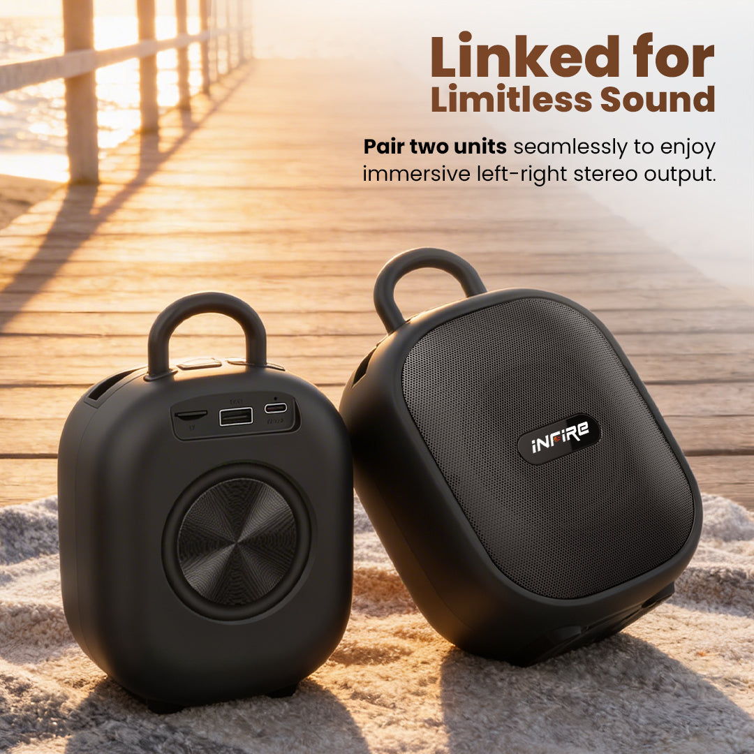 Fusion 12W Portable Bluetooth Speaker with 8 Hours Playtime